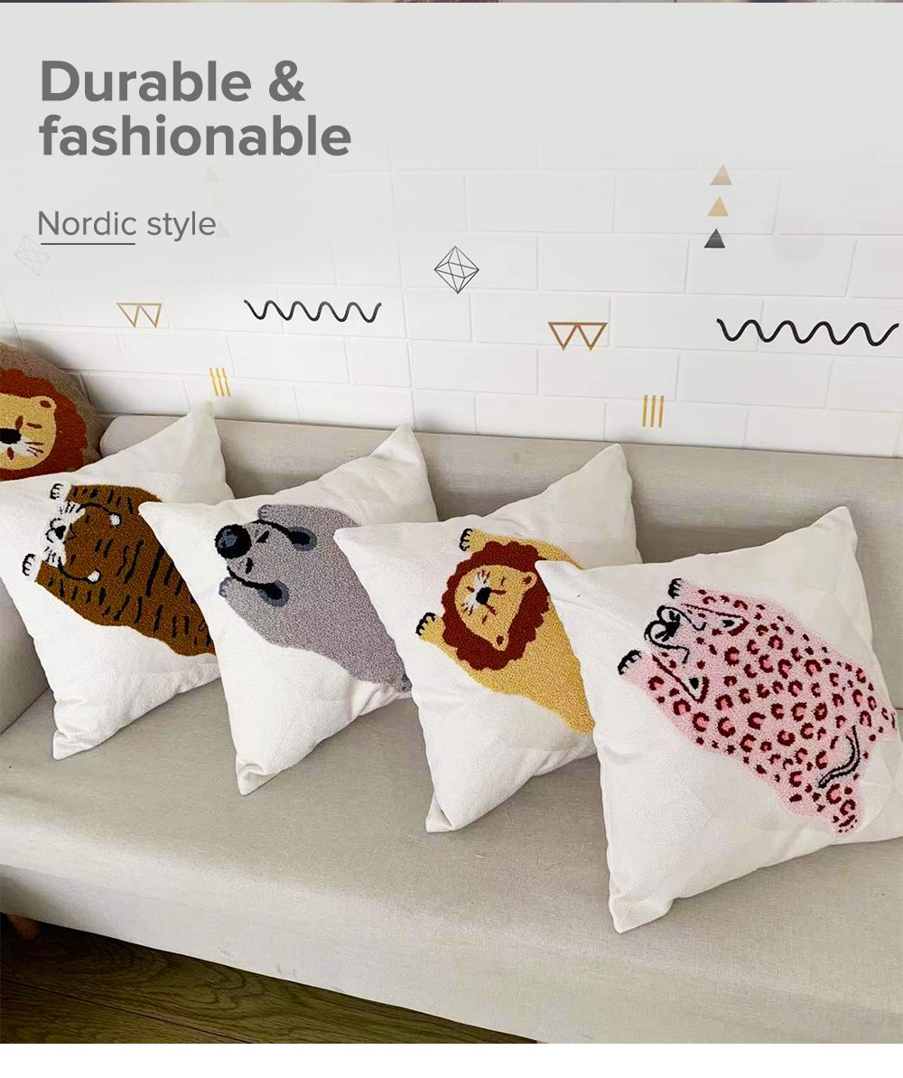 Nordic Style Cartoon Pillow-4